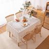 Simple Jacquard Vintage Lace Tablecloth Elegant Home Kitchen Dinner Table Decoration Hollow Table Cloth