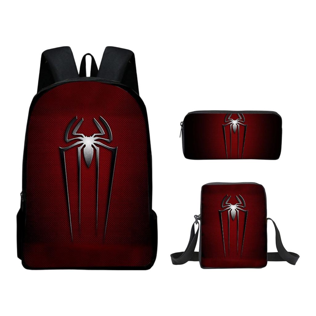 Casual Backpack Large Capacity School Bag with Pencil Case and Lunch Bag Set Suitable for Daily Use Travel and Work