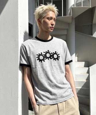 UNDEROFF Essential Standard Short Sleeve Ringer T-Shirt 3Gear Melange