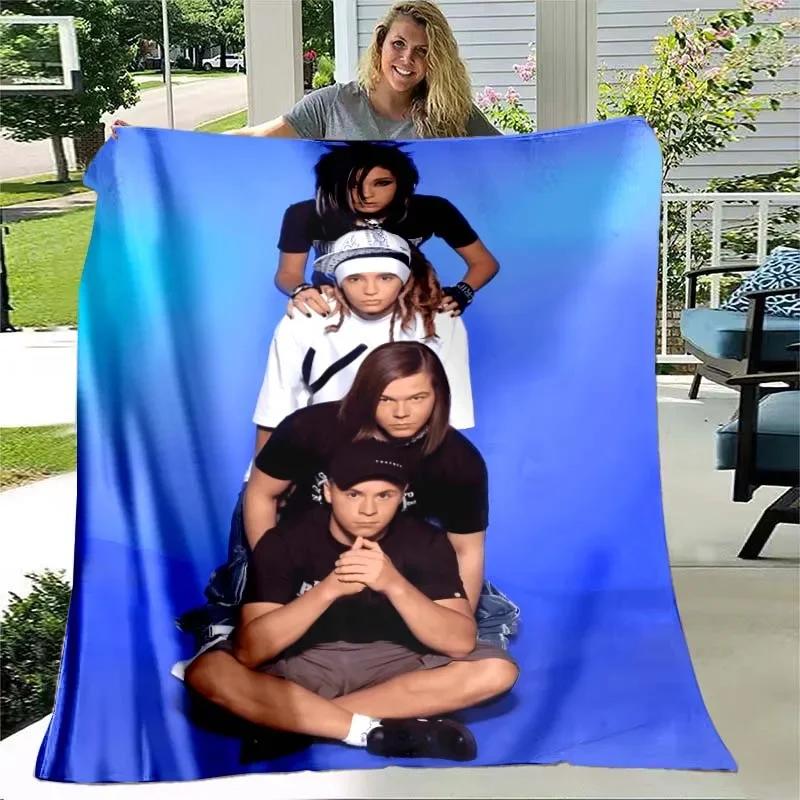3D Tokio Hotel band printed blanket Kids Warm blanket Flannel Soft Cozy Blankets Sofa Bed Blanket Travel Blankets Birthday Gift