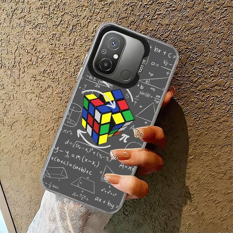 Rubik Cube Formula Spoofs Math Soft Phone Case for Xiaomi Redmi 15C 15 14C 13C 12C Poco X5 X6 X7 Pro X3 F8 F7 Ultra M8 13 12 Cov
