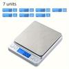 1pc Digital Kitchen Scale,Stainless Steel Food Scale,0.1g To 6.61LB High Precision Weighing, Baking Scale With LCD Display, Home Cooking Jewelry Scale