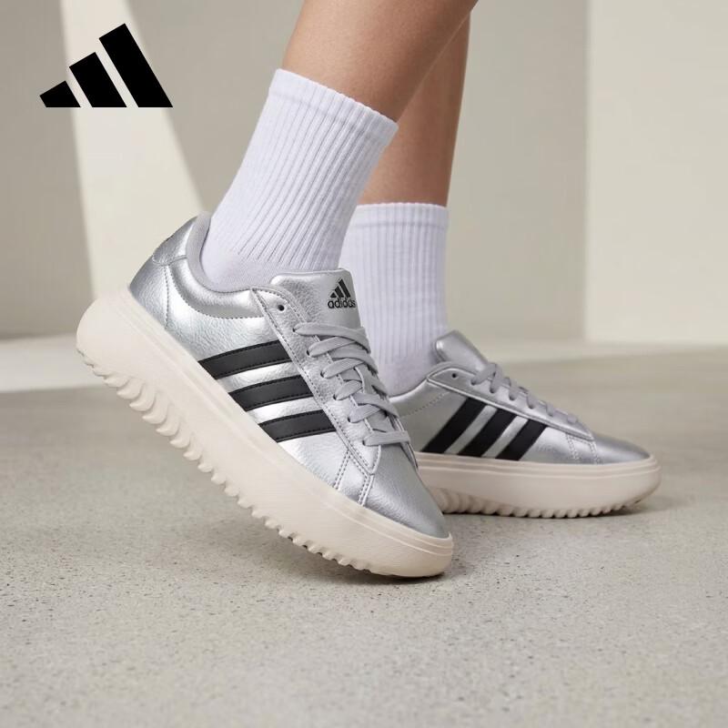 Adidas Women s Grand Court Platform Shoes IH9110 40
