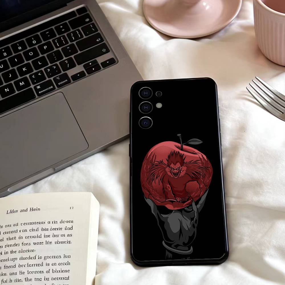 D-Death Anime N-Note  Phone Case For Samsung S25,24,23,22,30,21,10,9,Ultra,Plus,Lite,FE,4,5 G Soft Black Case