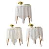 Non-slip Lace Tablecloth Sheer Table Mat Fashion Coffee Table Cover  Photography Backdrop Decor