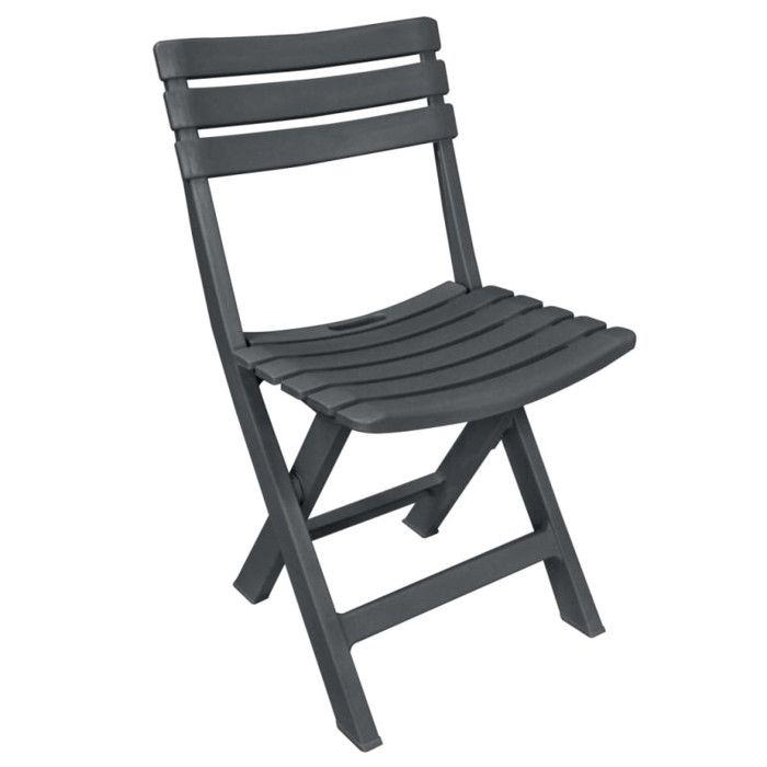 VidaXL Mobilier de bistro pliable 3 pcs Plastique Anthracite
