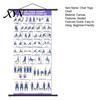 Wellness Wall Art Chair Yoga Chart, Canvas Poster with Hanging Rod And Rope, Gentle Movement Guide Chart for Seniors Beginners Home Stretching