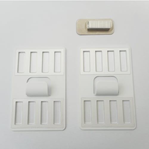 Wand-Schönheitsklammer-Halterung Wandhaken für Gipskartonplatten, P-8, Weiß, Hinterlässt Keine Spuren, Set mit 2, P-8Shw