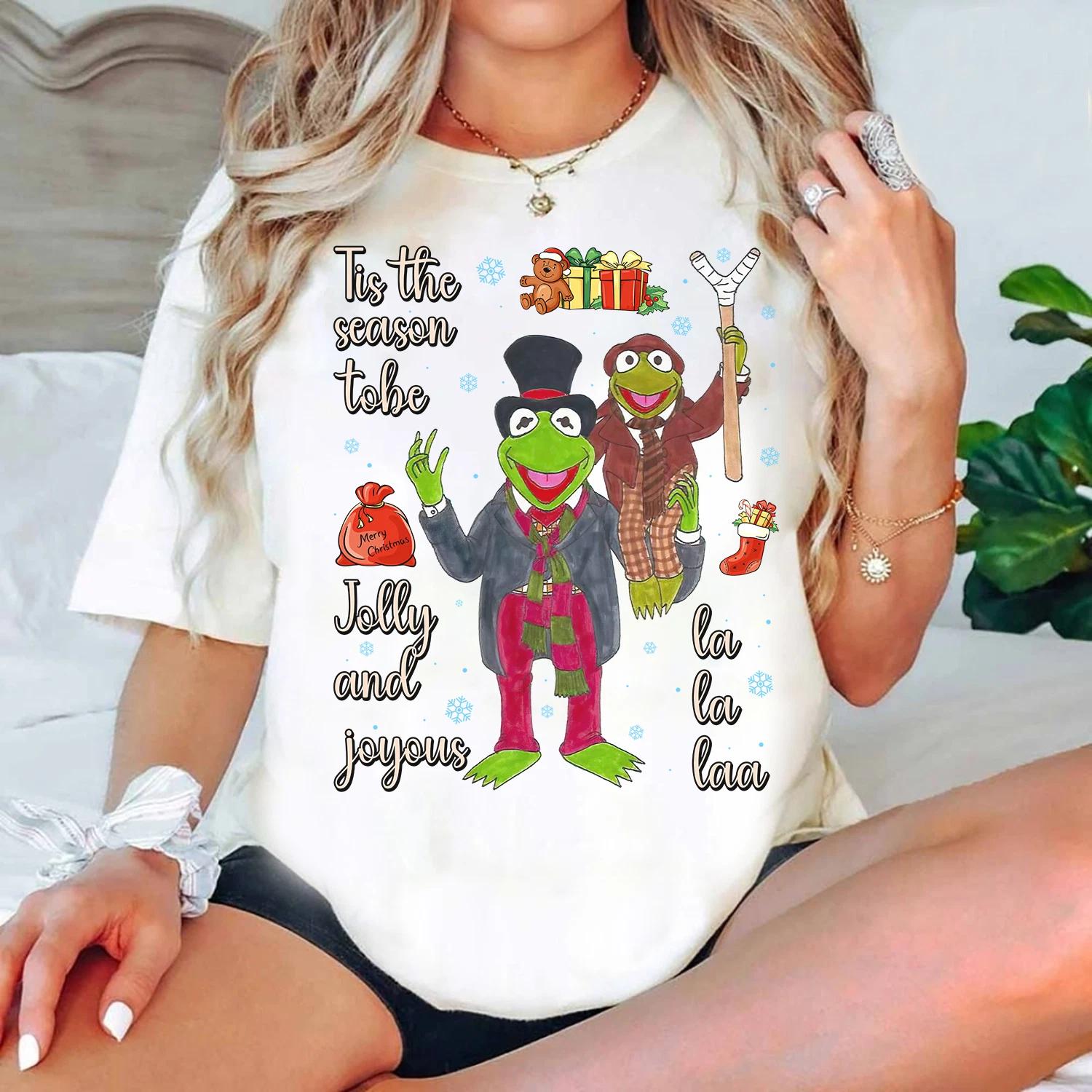 Disney Kermit The Frog Tis The Season Tobe Jolly And Joyous Unisex Shirt S