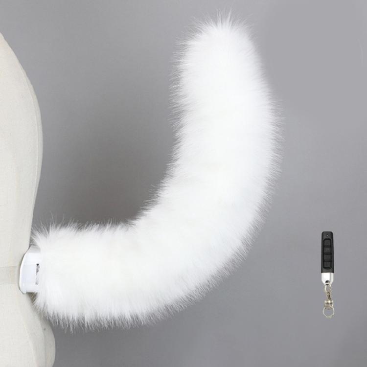 Faux Furs Foxes Therians Tail Electric Wolf Cats Foxes Tail Movable Animal Tail for Christmas Halloween Cosplay Party