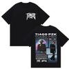 Rapper TIAGO PZK Album 2025 Merch T Shirts Men's Hip Hop Gothic Short Sleeve T-shirt Man Retro Style Clothing Tops Cotton TSh...