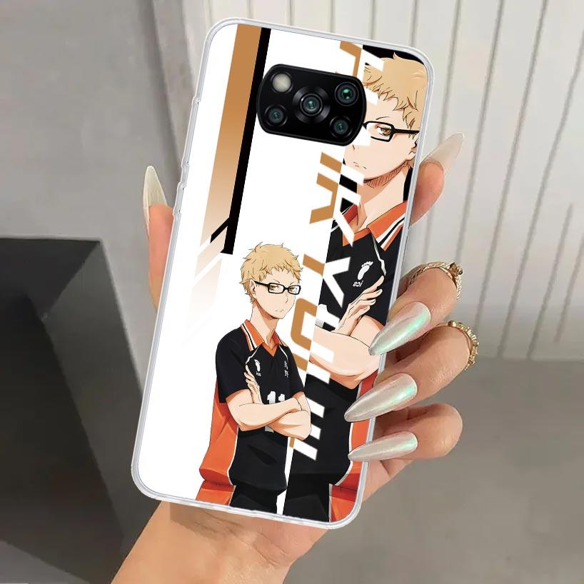 Anime Haikyuu Oya School Volleyball Phone Case for Xiaomi Poco X5 X6 X7 Pro F7 Ultra M7 Redmi 15 15C 13 13C 12 12C 10 10A 10C 9