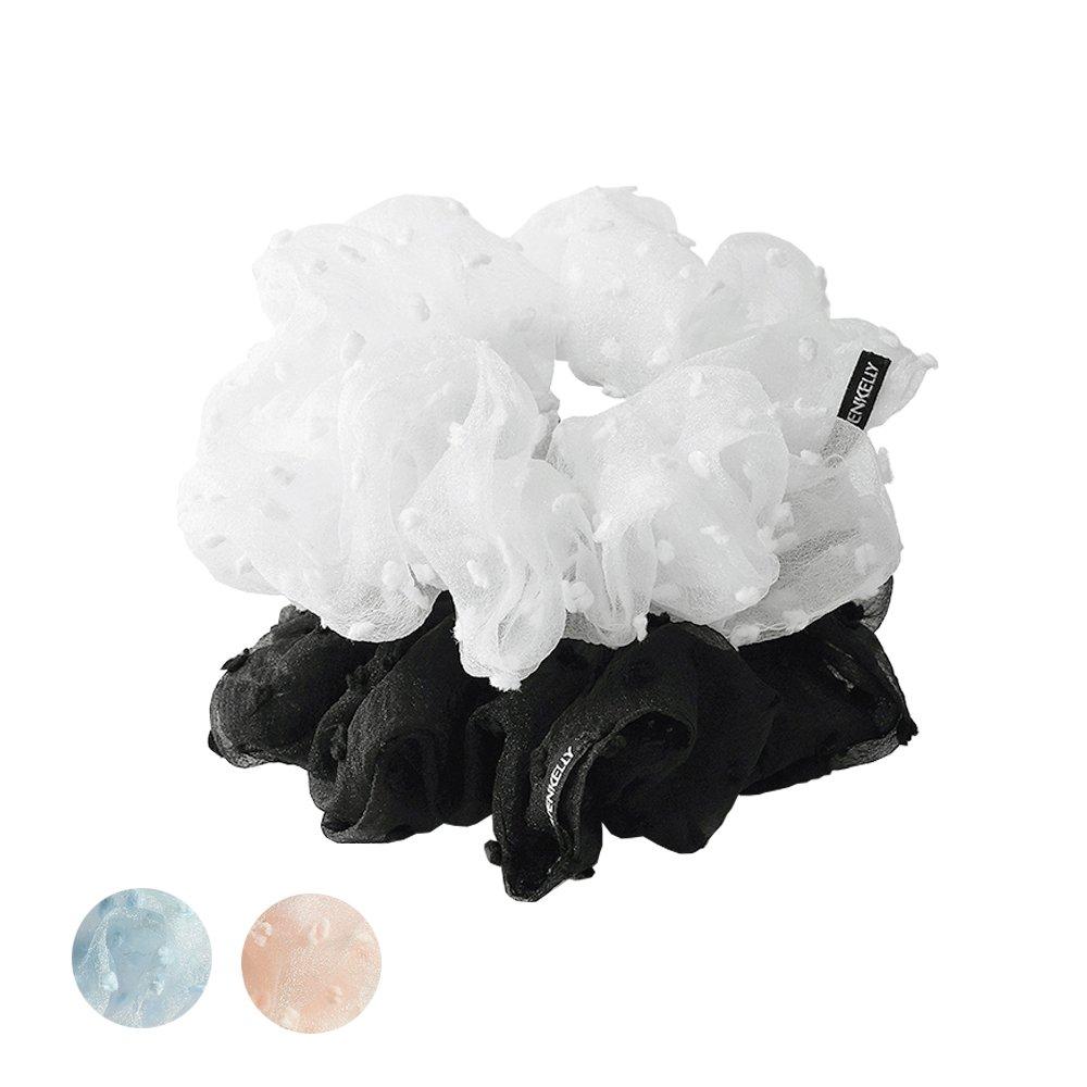 

Пушистая резинка-скранчи Black