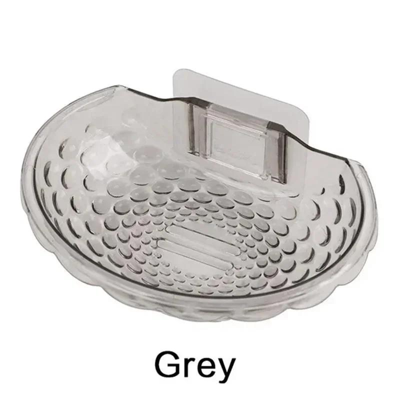 1 Pc Sink Adhesive Soap Holder Soap Dishes Sponge Container with Wall Hook for Shower Kitchen Bathroom Accessories