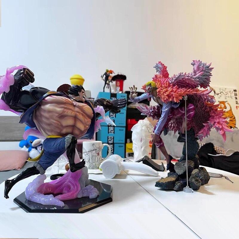 34cm One Piece Anime Donquixote Doflamingo Portrait of Pirates Action Figure Collection Model Doll Gifts Toys Decoration Gifts