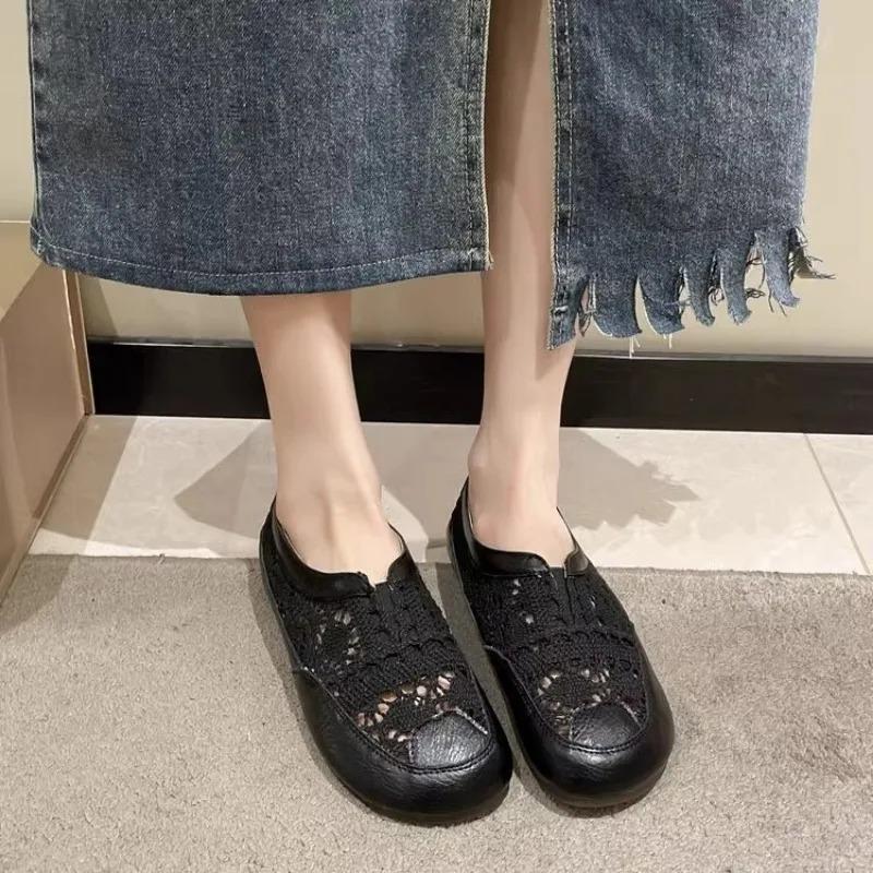 Sommer flache Schuhe Damen Loafer Schuhe Designer Laufschuhe 2026 Neue Sandalen Bequeme Gehen Femme Schuhe