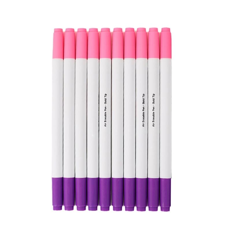 10x/Set Washable Fabric Marker Erasable Pen Sewing Fabric Markers Fabric Marker Pen Water Soluble Pen for Sewing