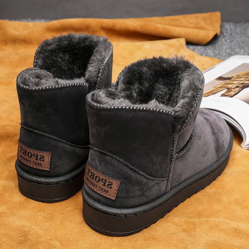 Snow boots winter velvet thickened warm bread shoes integrated fur sub-zero cotton shoes