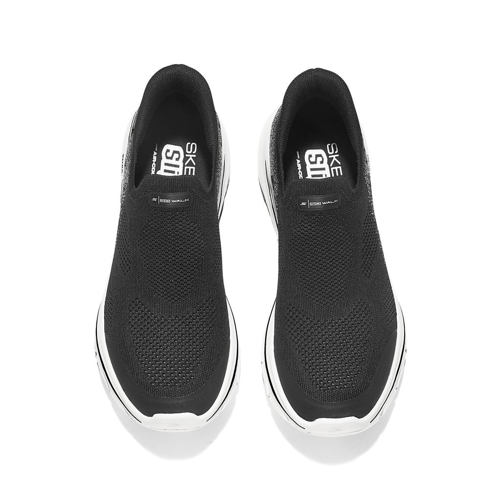 Skechers MEN'S GO WALK Abrasion Resistant Breathable Low Top Casual Shoes Men's Black White