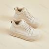 Winter New Women's Warm Plush Sneakers Trendy High Top Lace Up Thick Soled Cotton Shoes Outdoor Thicken Warm Non Slip Snow Boots
