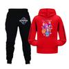 Kids Girls Long Sleeve Hooded Sweatshirt And Pants Set For Toddler And Big Kids 2Pcs Outfits