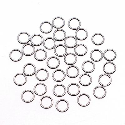 200 peças de componentes de joias de argola de salto acessórios de aço inoxidável aço inoxidável 0,6 x 4 mm