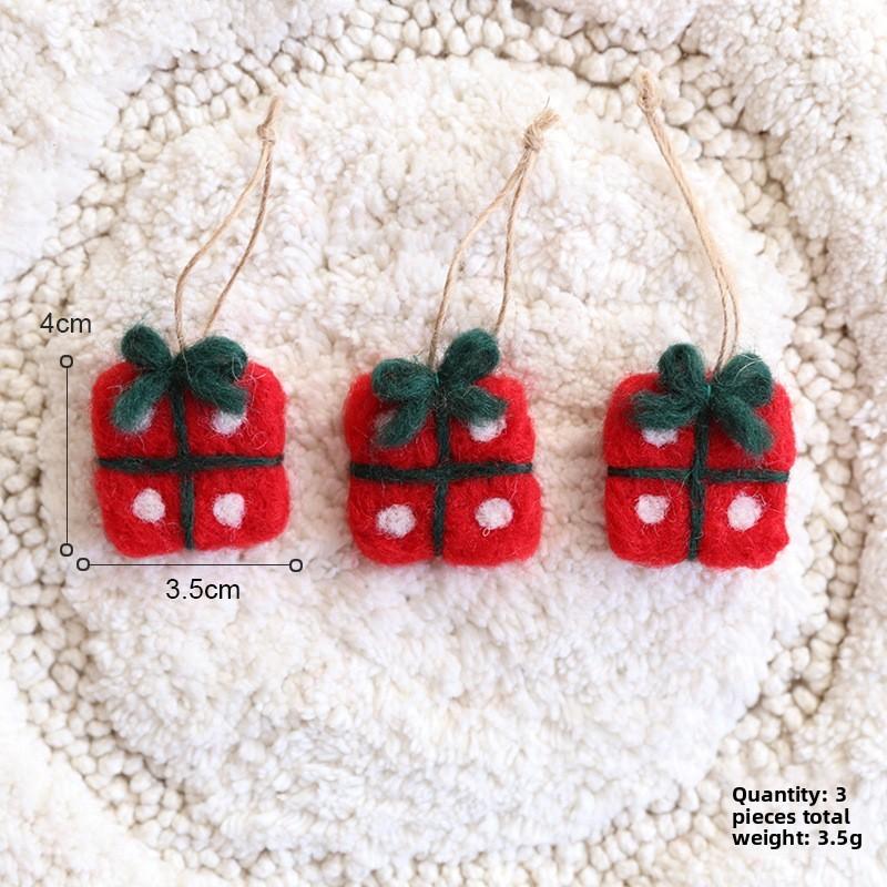 Felt Christmas Decorations With Cartoon Style For Festive Tree Red Gift