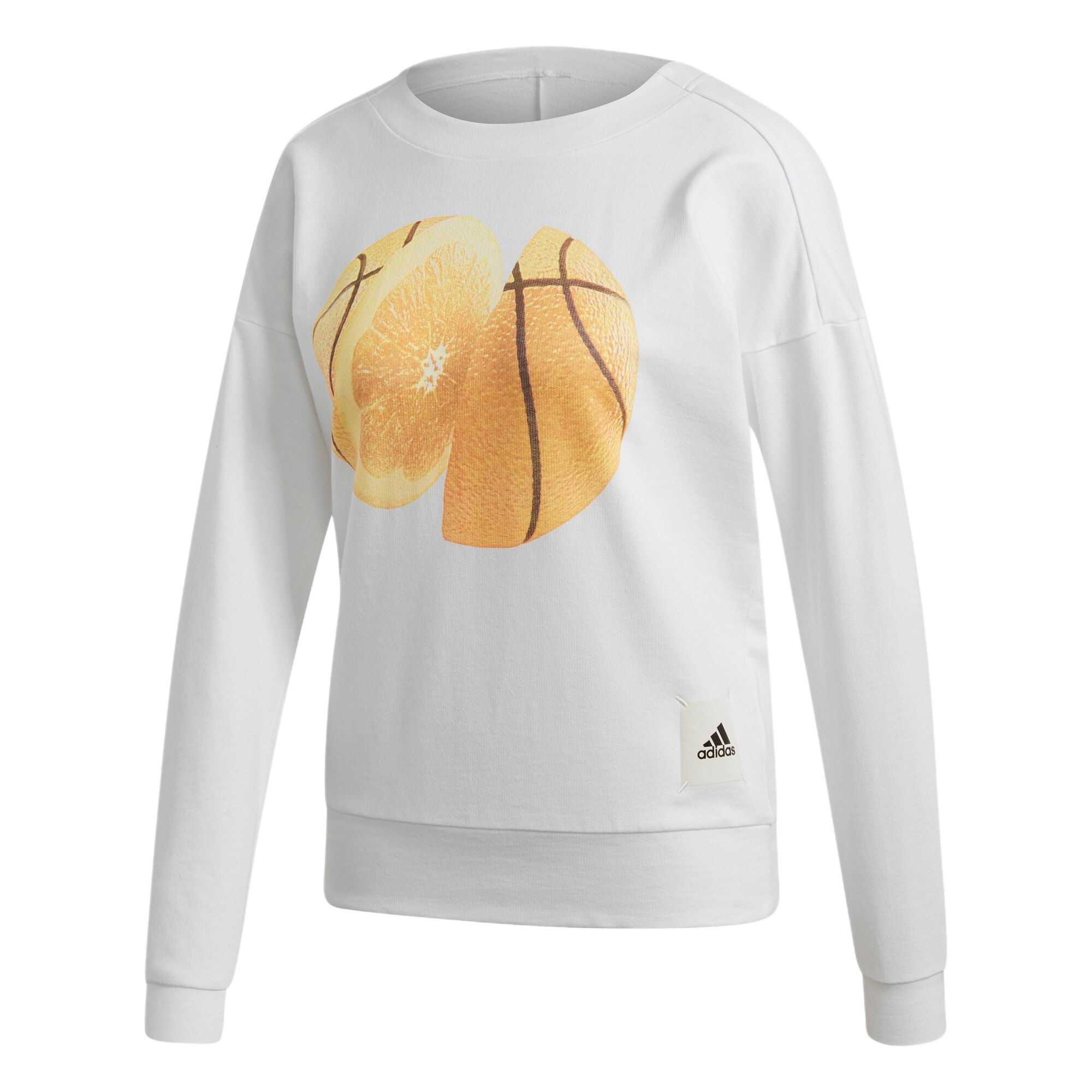 

Adidas Женский свитшот с круглым вырезом, длинными рукавами, белый FJ7556 XS