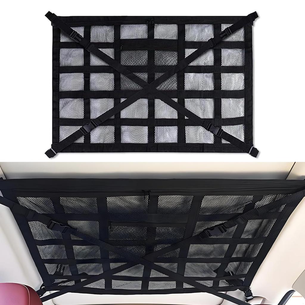 MUTEKI Car Ceiling Storage Luggage Net Car Ceiling Net Cargo Net Luggage Fixing Net