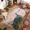 Living Room Peacock Carpet Non Slip Floor Mat Living Room Bedroom Floor Mat Sofa Tea Table Mat