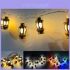 Lindo Lanterna Eid Mubarak Luz de Fio de Fada LED Decoração Suspensa Para o Ramadã