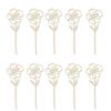 Wooden Wildflower Decors,Wood Flower Cutout for DIY Crafts,Wall Decors Hanging Florals Sculpture Wildflower Stems