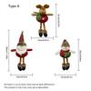 3pcs of Christmas Tree Ornament Pendant, Santa-Snowman-Reindeer Ornaments Doll for Christmas, New Year, Festive Season Decor