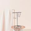 4pcs T Shaped rring Display Stand Jewellery Display Stand Photo Props T Shape Slotted Necklace Stand for Store Closet
