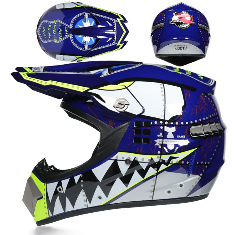 Four Seasons Motorcycle Off-road Helmet for Men and Women, Electric Bike Helmet, Mountain Bike Off-road Helmet, Racing Speed Descent Pedal