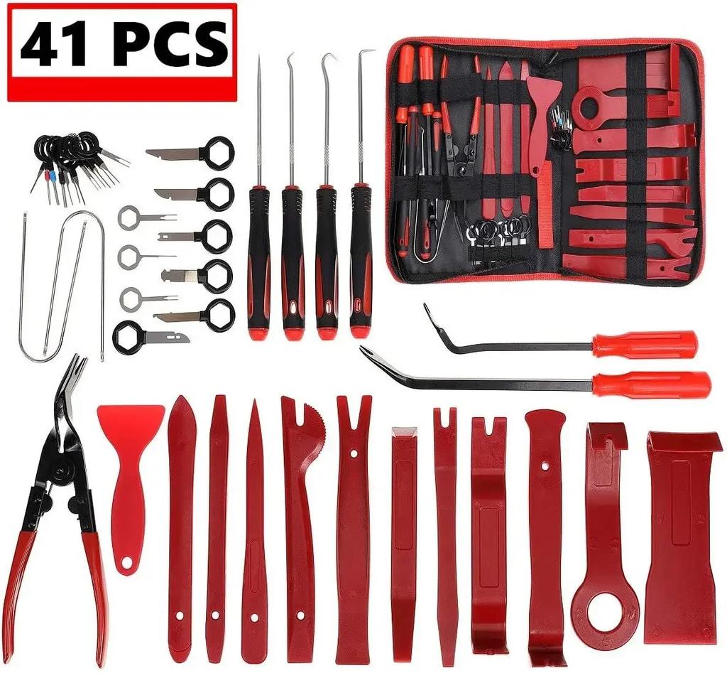 NEW 200PCS/Set Car Trim Removal Tool Pry Kit Car Panel Tool Stereo Removal Tool Kit Auto Hand-held Disassembly Tools