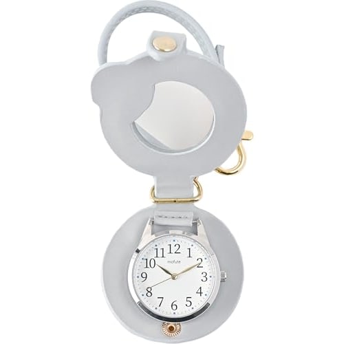 Fieldwork Women's Analog Pocket Watch with Magnifying Glass, 2x Magnification, Strap Included, Bag Charm, Anipe, Long-tailed Tit, Blue, MKK3017-2