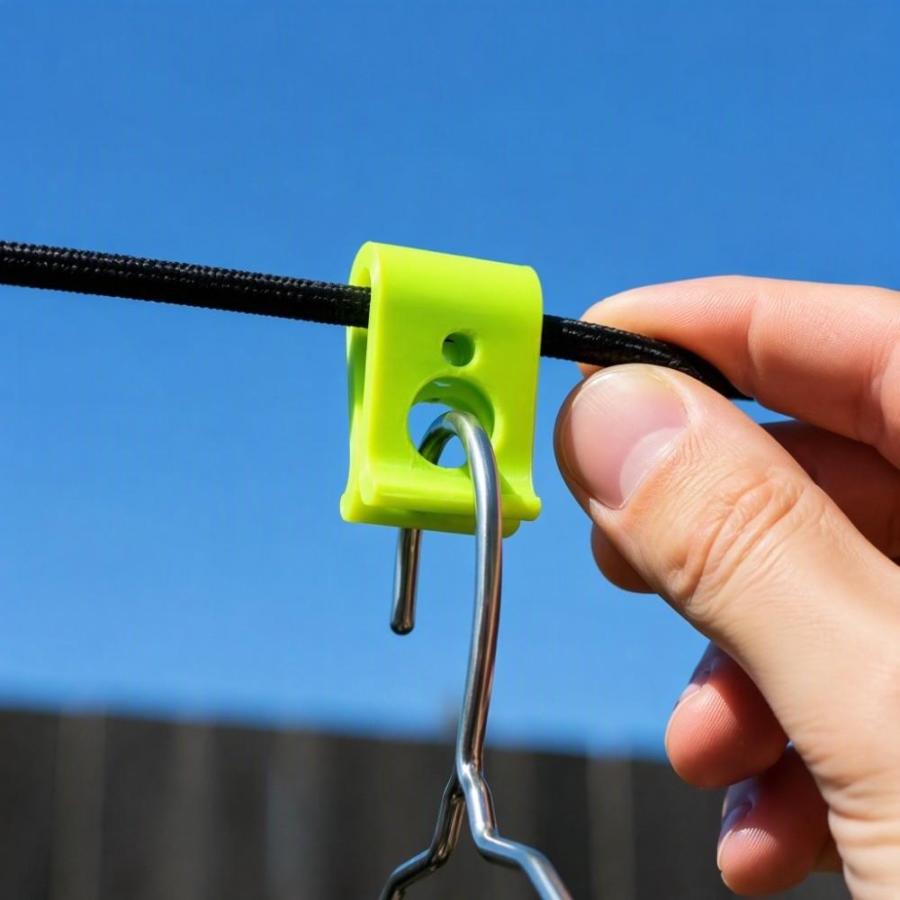 Portable Laundry Fastening Clips Multi Functional No Drill Hooks Indoor Clothes Drying