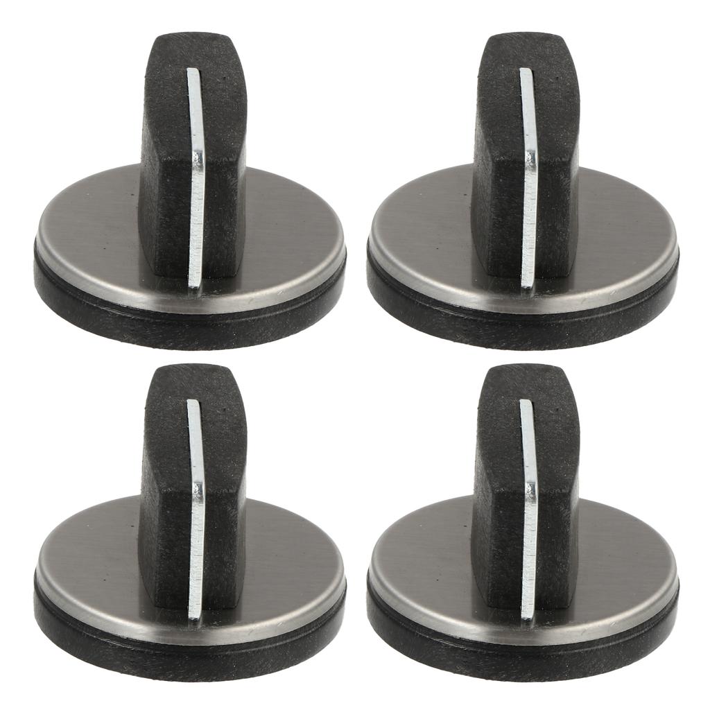 4 Pcs Stove Cooker Knobs Gas Stove Knob Replacement Ignition Buttons Cookware Parts Kitchen Gadgets Durable Fireproof Plastic