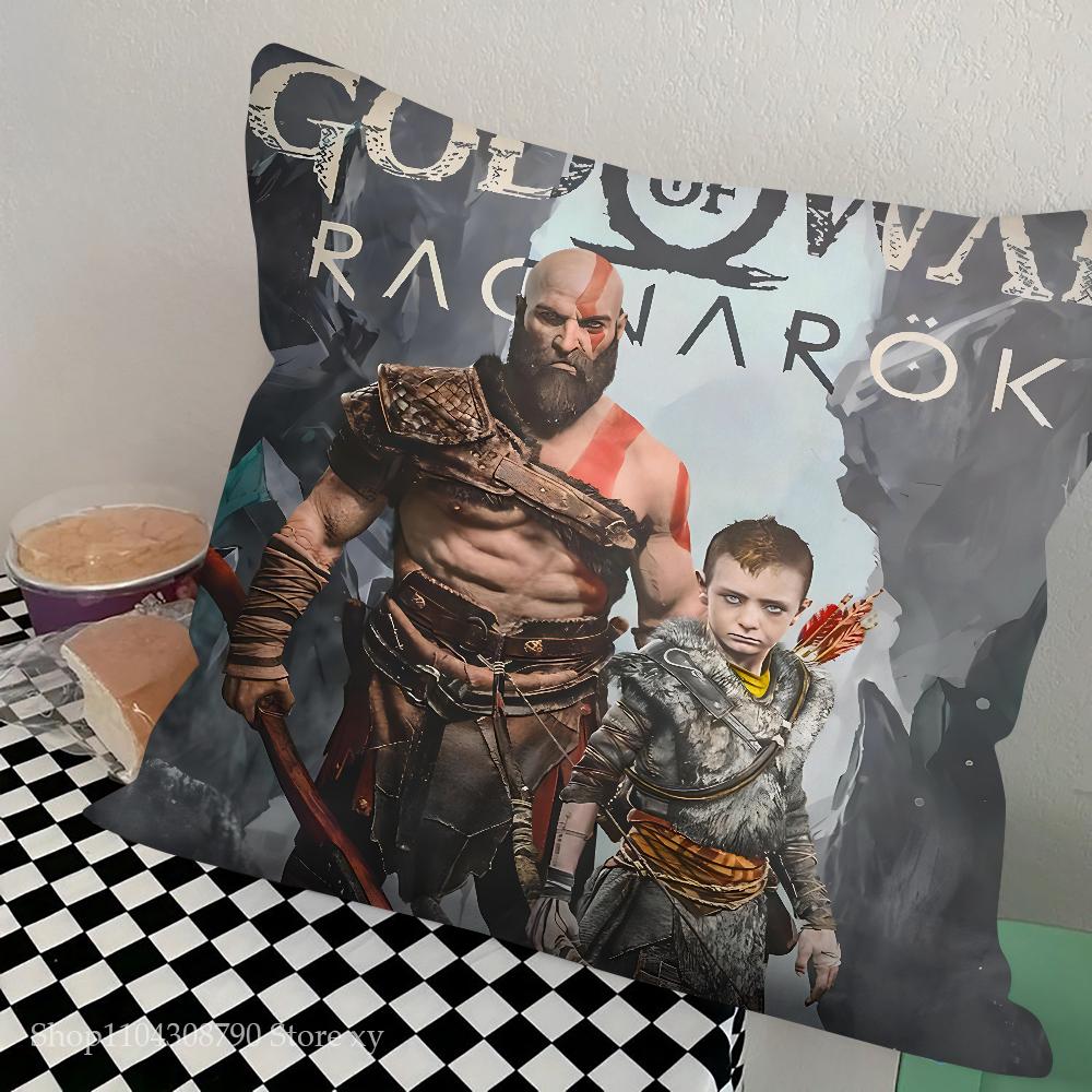 Game G-God Of War Ragnarok Pillow Case Square Pillow Bedroom Sofa Leisure Comfort Cushion Car Living Room Home Decoration