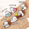 Cute Cartoon Long Tail Rabbit Acrylic Pp Clip For Journal Office Gift