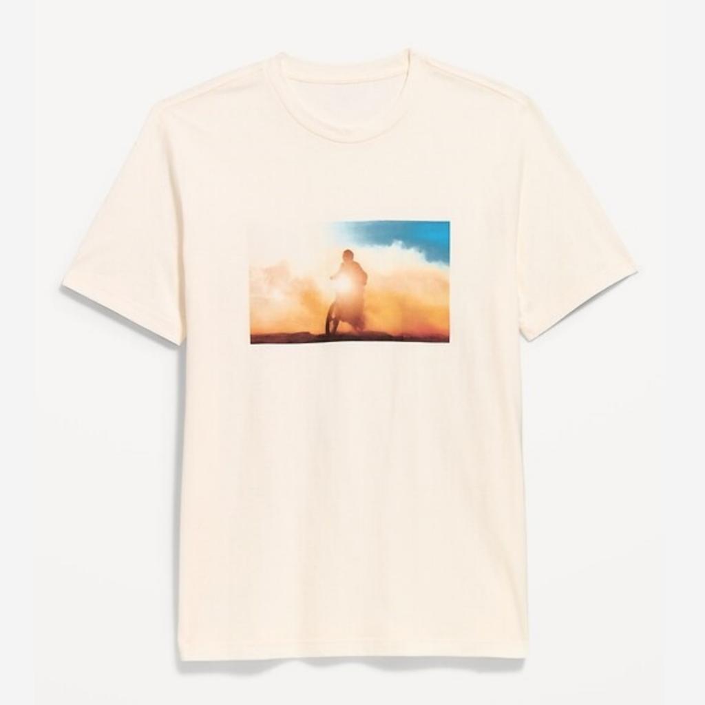 Y2k Einfaches Landschafts-Grafik-T-Shirt High-End Luxus Unisex-Stil Sowohl für Unisex als auch für Unisex