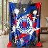 Rangers FC Morbida Coperta in Pile di Flanella Leggera Accogliente Calda Coperta da Lancio per Divano Letto Arredamento per la Casa