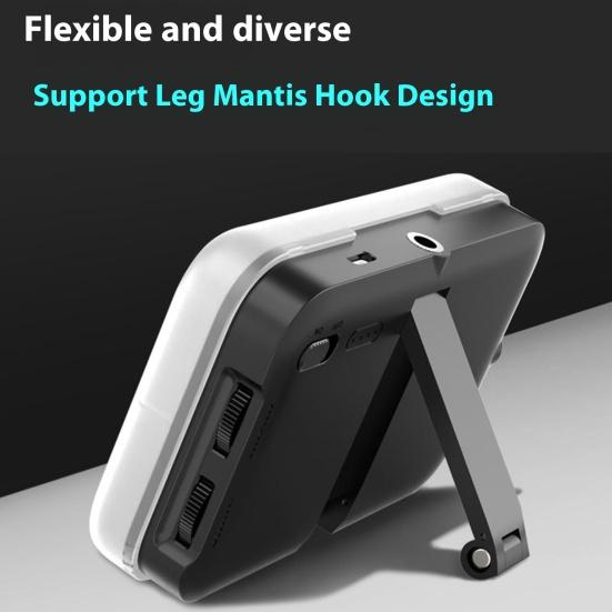 LED Fill Light with Adjustable Bracket Super Bright Compact Portable Rechargeable Clip Fill Light Selfie Light with Soft Diffuser