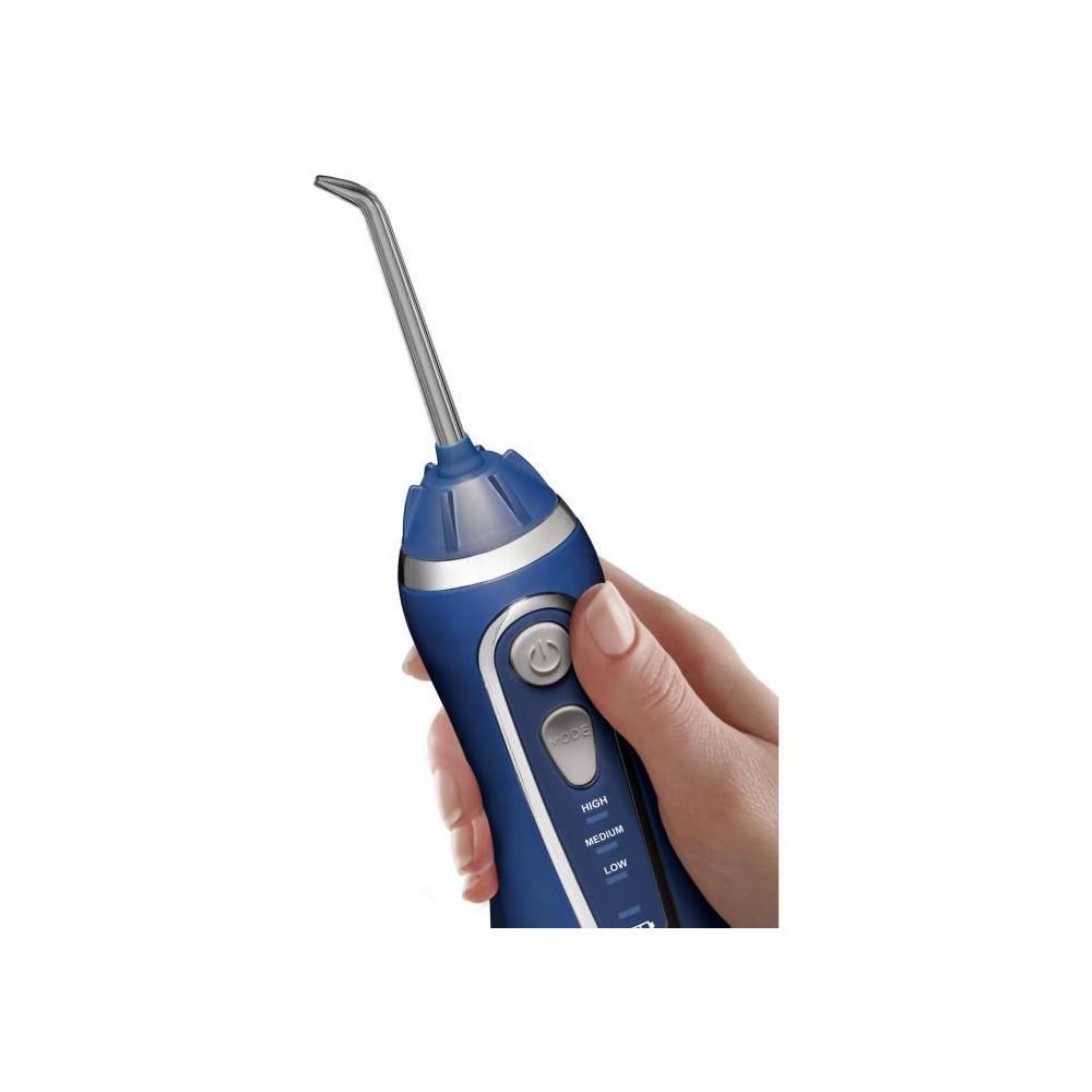 Waterpik WP-583 Electric Dental Flosser 3 Pressure Levels Navy Blue