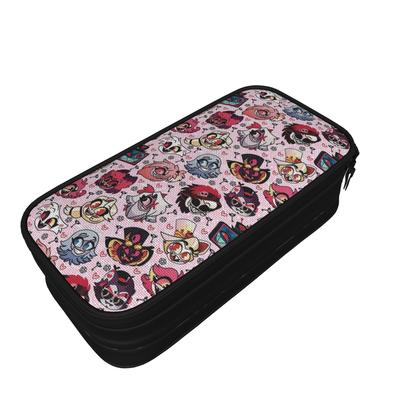 Radiostatic Vox Alastor Cute Chibi Style Pencil Cases Pencil Bags for Student Big Capacity School Supplies Gift Pencil Pouch