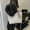Commuting PU Leather Shoulder Bag French Style New Design Tote Bag Retro Underarm bag  Travel