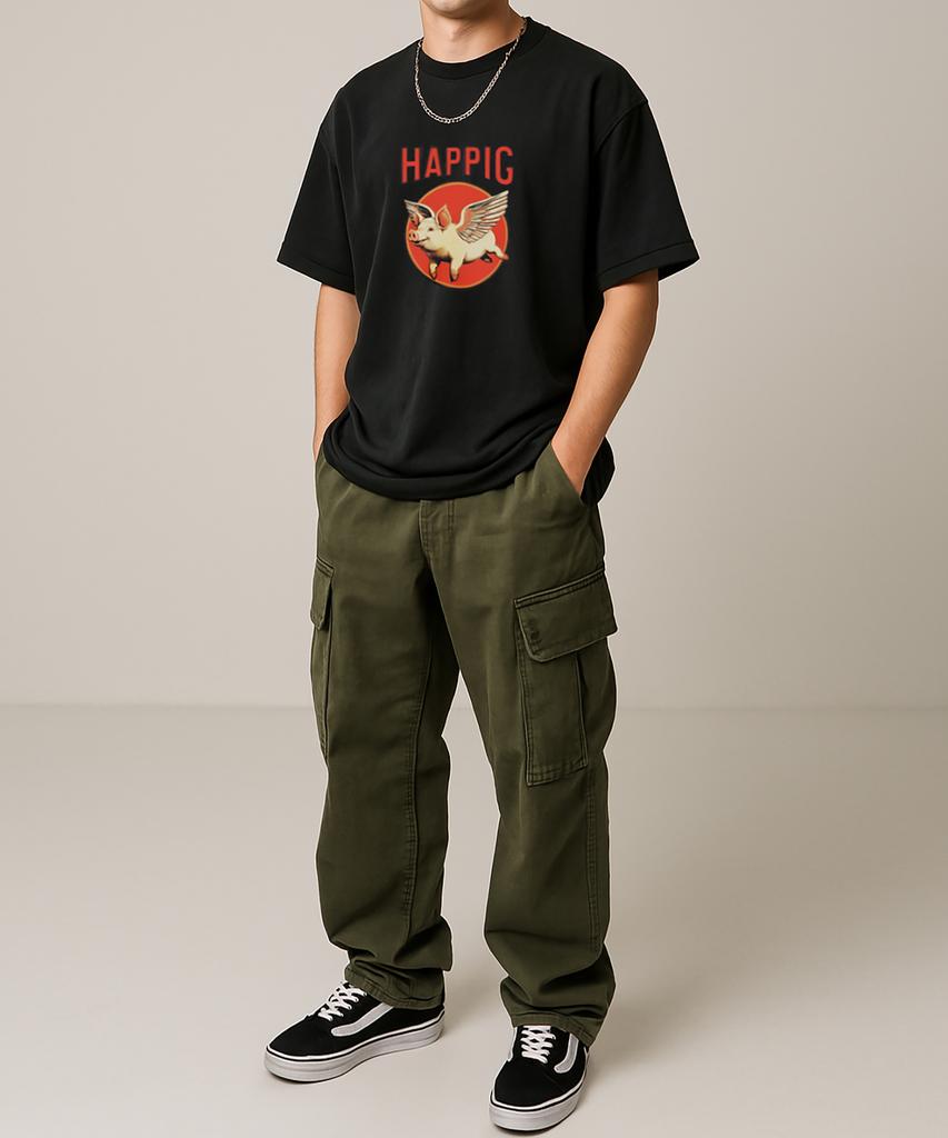 DRIFTOUT Happy Flying Pig Short Sleeve T-Shirt (3 Colors)