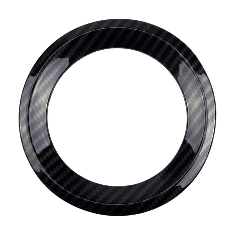 1Pair ABS Carbon Fiber Look Front Fog Light Lamp Ring Cover Trim Fit For Jeep Renegade +