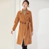 100% Wool Women Coat Autumn Wool Long Jacket Handmade Pea Coat Winter Warm Wool Overcoat
